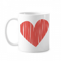 Heart grafiti zaljubljeni šalica kerac kafe Porcelanski čas
