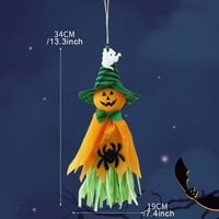 Vještica bundeve privjesak za duh za Halloween Theme scena izgleda haunted duh privjesak vještica bundeva