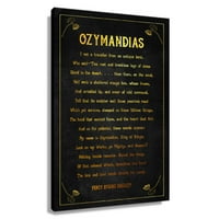 Ozymandias pjesma Zidni dekor Percy Bysshe Shelley Citat Zidna umjetnost Poezija Poster Kuhinjski umjetnički