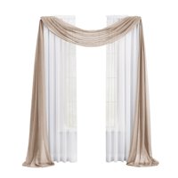 Ženska plus veličina Sheer Voile Scarf Valance