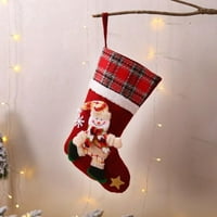Božićne čarape Božićne poklon torbe Dječji pokloni Party Decor Candy Bag multifunkcionalni kućni dekor
