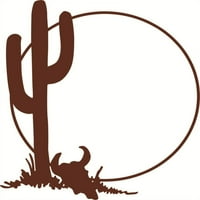 Kaktus biljaka kravlje glave životinjske slike umjetnosti dječje dječake naljepnica za spavaću sobu