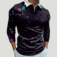 FVWitlyh polo majice za muškarce Muške pletenje Stretch Golf polo majice Lagane majice