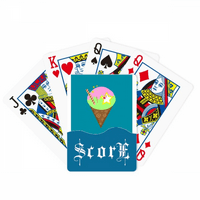 Ice Cono Gelato Outline Sweet Score Poker igračka kartica INDE IGRE