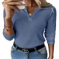 GRIANOOK LAMIES majica Majica s punim rukavima, dugih rukava za žene Ležerne prilike pulover Loše vafle
