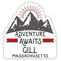 Gill Massachusetts Suvenir Vinil naljepnica za naljepnicu Avantura čeka dizajn