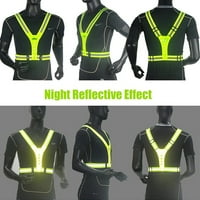 Vidljivost sportskog prsluka Heiheiup-a Reflection prsluk za neonski pojas trčanje biciklističkim sportskim