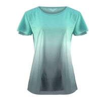 ManXivoo ženski vrhovi Ljetni tisak Veliki kratki rukav labav 3D majica kratkih rukava Ženske majice za majice za miši za žene A