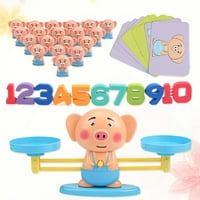 Matematička igračka matematička igračka svinjski saldo matematičke igre Matematički dodatak Brojčavajući nastavni alat Obrazovni dječji poklon