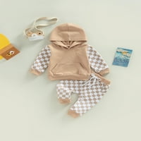 Nituyy Toddler Baby Boy Girl Jesen Zimska odjeća za poklopcu kapuljača PLAJNI HOODIE FINDS ELASTIČNI