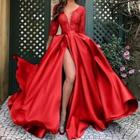 Haljina Moda New Benchmark Himaway Ženska moda Big Swing Sexy Duga haljina Trajna zabava Crvena M