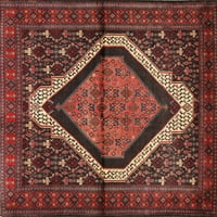 Ahgly Company u zatvorenom pravokutniku Tradicionalni šafran crveni perzijski prostirke, 5 '7'