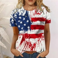Košulje od 4. jula za žene Američka zastava Najpopularnije zaslona Nezavisnosti Dnevne majice Zastava
