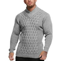 Ketyyh-Chn Muški džemperi i puloveri pleteni vrat Muški pulover okrugli džemper Muški džemper prugasti