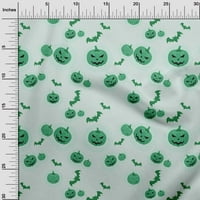 Onuoone Georgette viskoza Mint Zelena tkanina Halloween Tkanina za šivanje tiskane ploče od tiskane od dvorišta široko