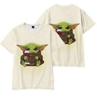 Baby Yoda Kids T-majice Crtani dječji tiskarski ko majica dječaci i djevojke Kratki rukavi Ležerne prilike