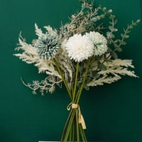 Umjetno lažno cvijeće Bunch Bouquet Home Vjenčani zabava Poklon Vrt-ukrasi