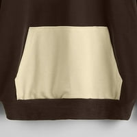 Akiigool ženske dukseve ženske labave fit teške dukseve pulover patent