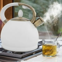 TOHUU čajnik čajnik čajnik čajnik za štednjak Top nehrđajući čelik Lako za čišćenje zviždanja čajnik