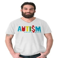 Svjesnost V-izrez majica majica majica Osvijest o invalidnosti Autizam