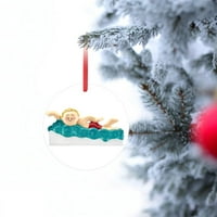 OAVQHLG3B božićni ukrasi Božićna umjetnost Personalizirani plivački privjesak Božićno drvce Viseći ukrasi