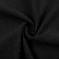 Košulje za žene Solid Boja kratki rukav ruffle okrugli vrat pamučni posteljina plus veličine vrha