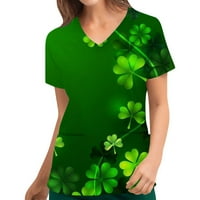 Žene vrhove ljetne čipke Trim košulje polka majice Popularne majice Elegantne majice St. Patrickov dan