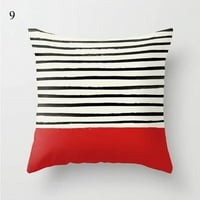 Jednostavan crveni cvijet geometrijski uzorak uzorka jastuka za jastuke Početna Dnevna soba Soba na razvlačenje jastuk jastuk