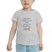 Novost tražim da razgovaram sa mojim mimijskim majicama mališane majice za dečake devojke