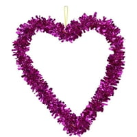 Početna Dekor Valentinova stranačka stranka Garland Heart Privjesak za viseći dan Ljubavni oblik Dekoracija Početna Dekor vijenac Srebrna