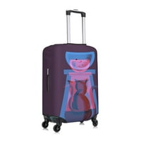 Putni zaštitnik prtljage zaštitnik, krađa mačaka riblje umjetničko djelo ljubičaste kofere za prtljagu, x-velike veličine