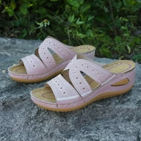 CLLIOS ženske višebojne vezene sandale sa cipelama platforme za ribe uz ribe