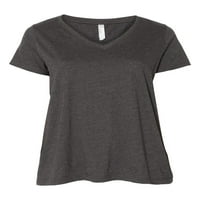 MMF - Ženska majica plus veličine V-izrez, do veličine - prljavo trideset