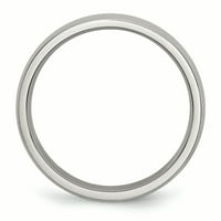 Pola okruglog vjenčanog prstena od nehrđajućeg čelika Veličina prstena 10. Man Classic Dovodio modni nakit za tatu muške poklone za njega