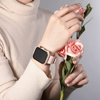 Kompatibilan za Apple Watch Case ugrađen na zaštitniku zaslona, ​​puni poklopac tvrdog poklopca sa ružom