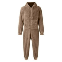 Binmer muške padžama hlače dugih rukava sa kapuljačom šapuće pidžama, casual zimska za spavanje za spavanje