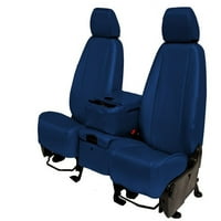 Caltrend Stražnji spojevi za sjedalo od karbonskih vlakana za 2012- Volkswagen Tiguan - VW142-04FA plavi umetci i obrezivanje