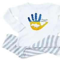 Cafepress - Ukrajina Pidžama - Toddler Dugi rukav Pajama set