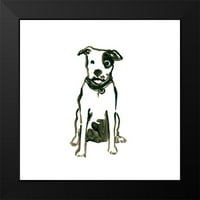 Vest, jun Erica Crni moderni uokvireni muzej umjetnički print pod nazivom - Canine CAMEO V