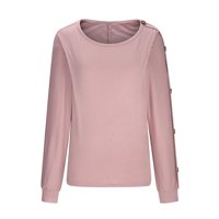 Pokloni za ženske modne modne prevelike majice Pulover pulone u boji Basične majice teen Girls Trendy