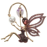 Brooch Pin Legura reverske vilinske emajlne odjeće cvjetni pribor Elegantno poklon djeca slatka dugmeta