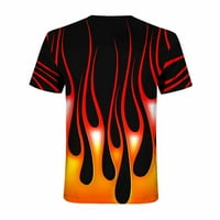 Jsaierl Muške grafičke majice Ljeto 3D print majica Modni kratki rukav Top Crewneck Atletic Trkene T