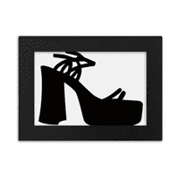 Crne ženske visoke potpetice Okvir uzorak Desktop Foto okvir ukrasi Slika umjetnička slika