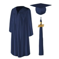 Class Act Diplomat uniznoj unistri sjajno diplomski kapa i haljina sa odgovarajućim čarsom i zlatnim