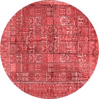 Ahgly Company u zatvorenom okruglom perzijskim crvenim tradicionalnim prostirkama, 5 '
