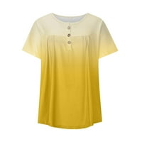 Ženski Ljetni proljetni kratki rukav V izrez Casual Labavi teniki bluze