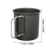 Personalizovano staklene šalice kampiranja na otvorenom Sklopivi čajevi za male čajne šalice prijenosne