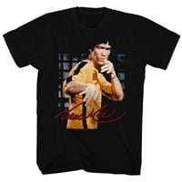 Bruce Lee Kineski borilački vještina ikona Jeet Kune Dobici za odrasle Crna majica Tee