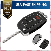 Za Hyundai Sonata Santa Fe Tucson 2013- daljinski flip ključ FOB CASE SHELL USA
