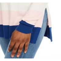 Maison Jules ženski prugasti pulover pulover Pink L